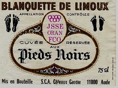 Etiquette Pieds Noirs